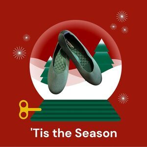 Green Knit Flats, Frank Mully 10.5